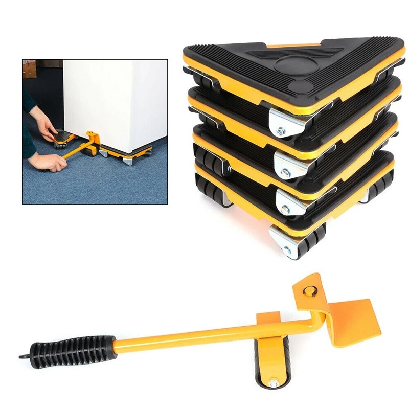 MOVATEK ชุดอุปกรณ์เคลื่อนย้ายเฟอร์นิเจอร์ 5 ชิ้น วัสดุ ABS แข็งแรง ทนทาน 400KG