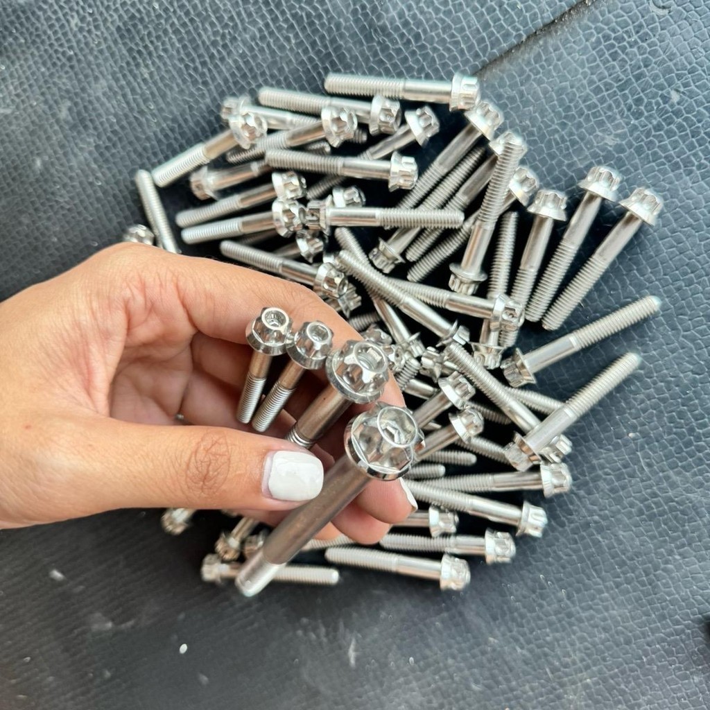 น็อตหัวเฟืองงานน้าคม M4/ M5/M6/M8/M10 เลส งานน้าคมแท้ ราคาต่อ1ตัว #ลัง2