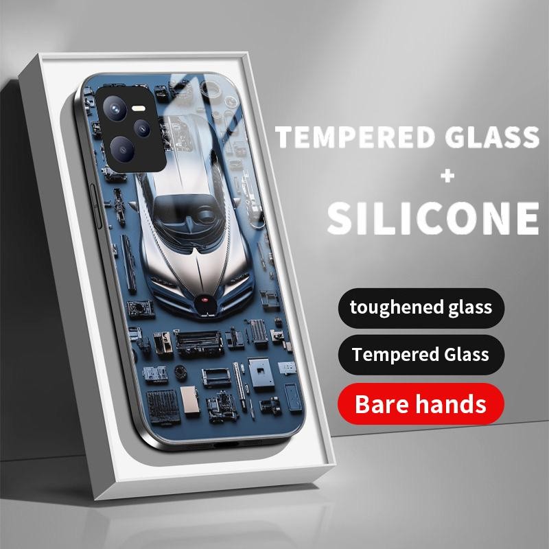 เหมาะสำหรับ Realme C35 7 Pro 2 Pro V13 5G กรณีโทรศัพท์มือถือกันกระแทกเคส Cool Car