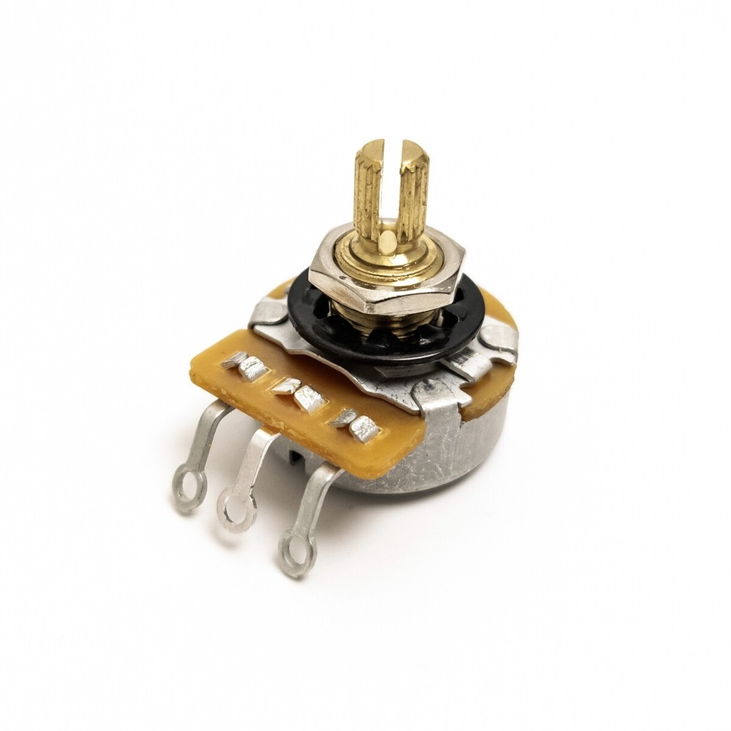 Cts ของแท้ 500K 250K กีตาร์ Potentiometer หม้อแรงบิดต่ําและเสียงรบกวนต่ํารู้สึกเรียบเพลาทองเหลือง