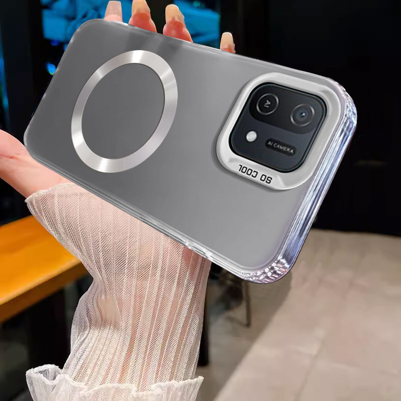 เคสสําหรับ OPPO A16K Magnetic Wireless Color Silver เคสโทรศัพท์ดีไซน์ใหม่ SJSFDDR