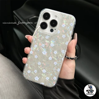 สําหรับ เคสไอโฟน13 เคสโทรศัพท์ ดอกไม้ขนาดเล็ก For iPhone 11 12 13 14 16 15 Pro Max X 7P 8P XS Max XR SE เคส เคสไอโฟนสวยๆ