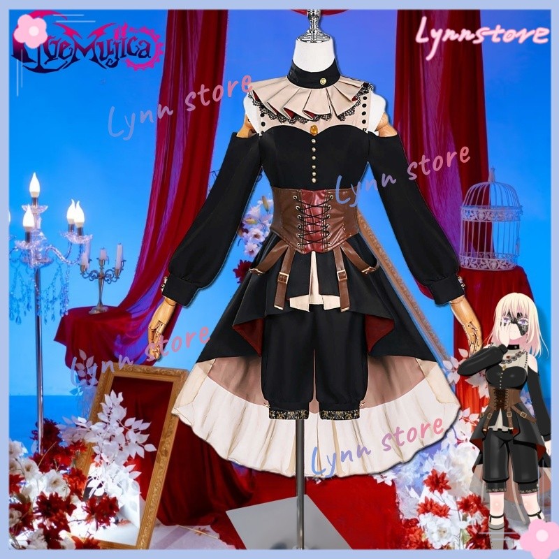 Bang DREAM AVE MUJICA คอสเพลย์เครื่องแต่งกายวิกผม MISUMI UIKA DOLORIS Roleplay Performance ชุดอะนิเม