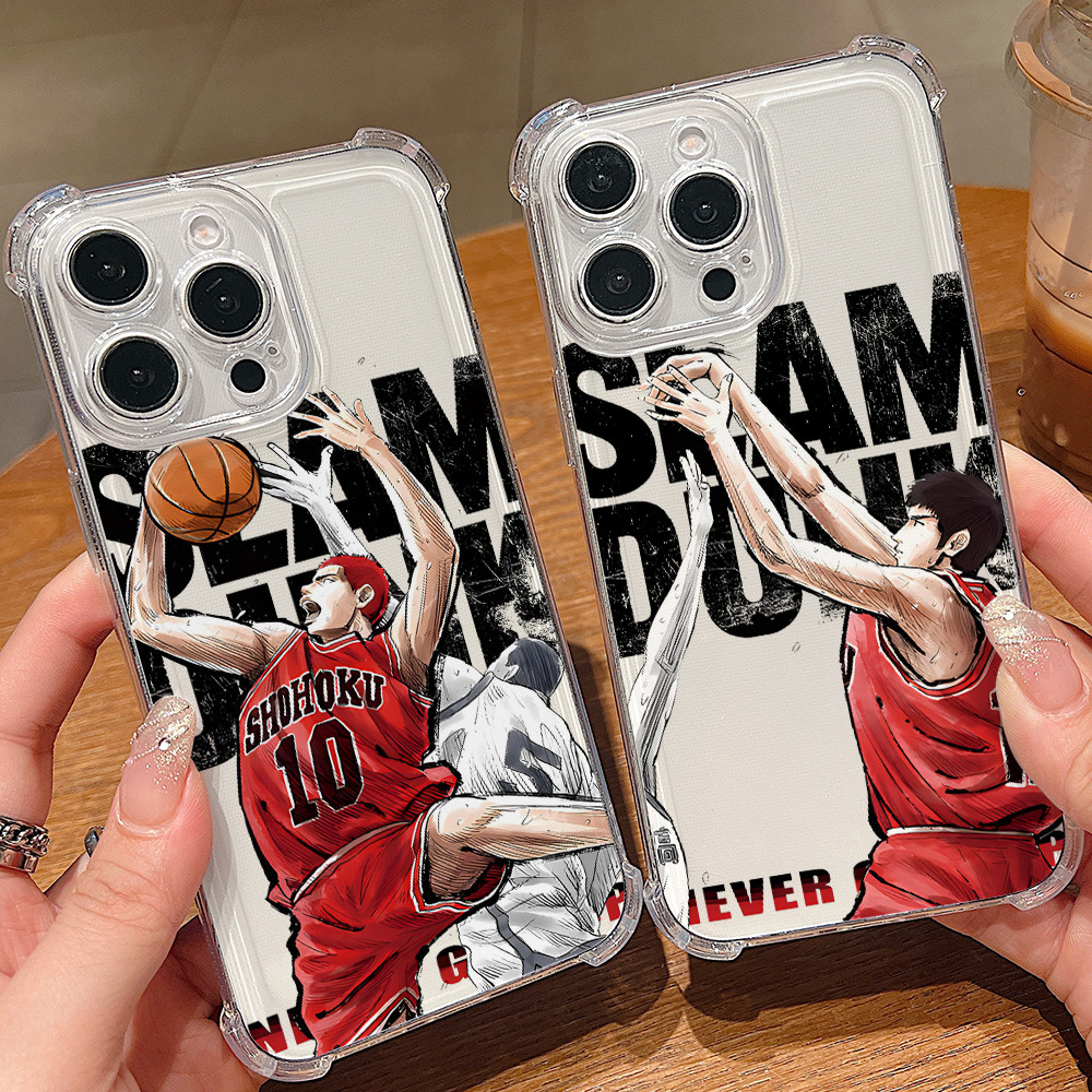 อะนิเมะ SLAM DUNK สําหรับ VIVO Y78 Y77 Y76 Y50 Y38 Y36 Y35 Y28 Y27 Y22S Y21 Y20 Y19S Y17S Y17S Y17 V40 V30 V29 V27E V27E V27 V27 V25 V25 V25 V23 Anti-fall 5G ฝาครอบโทรศัพท์นุ่ม