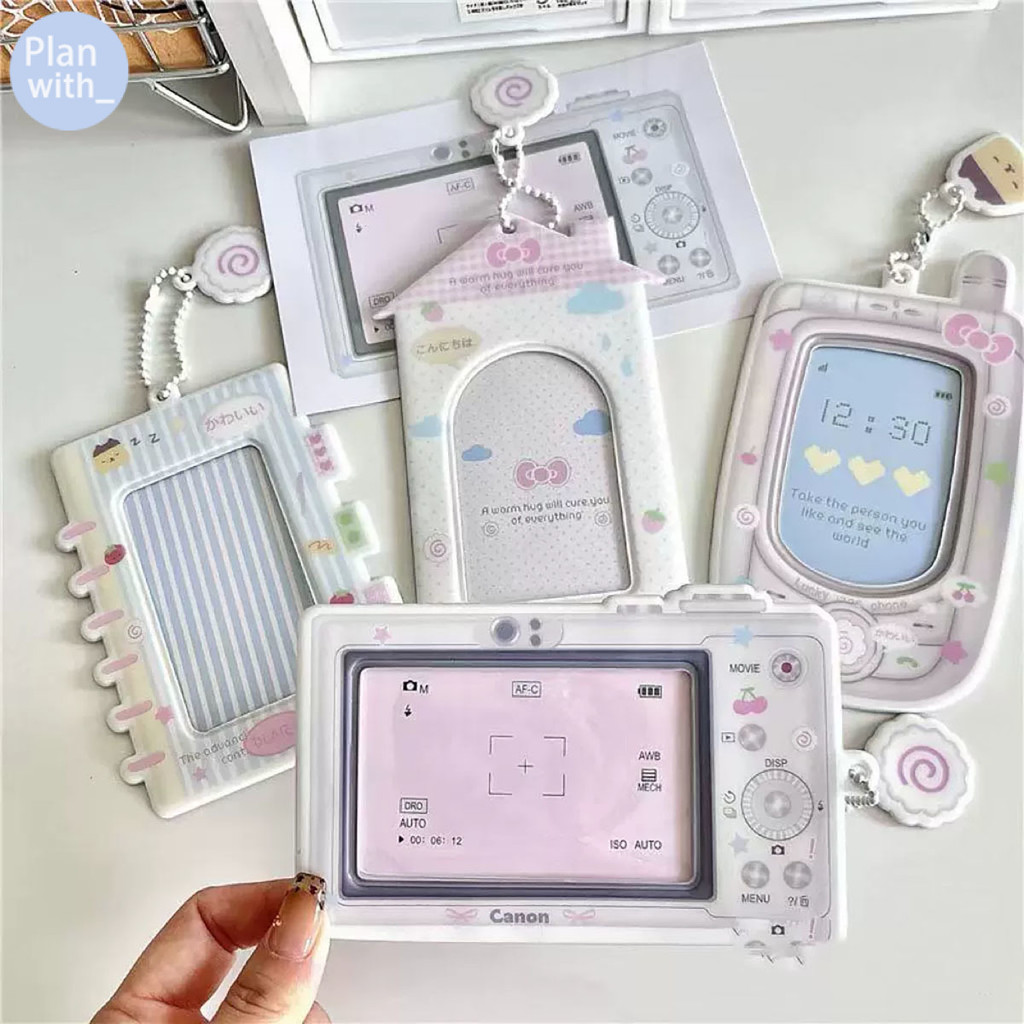PVC ที่ใส่การ์ด 3นิ้ว ซองใส่บัตร จัดเก็บการ์ด ที่ใส่บัตร กันน้ำ พวงกุญแจ สําหรับใส่โฟโต้การ์ด