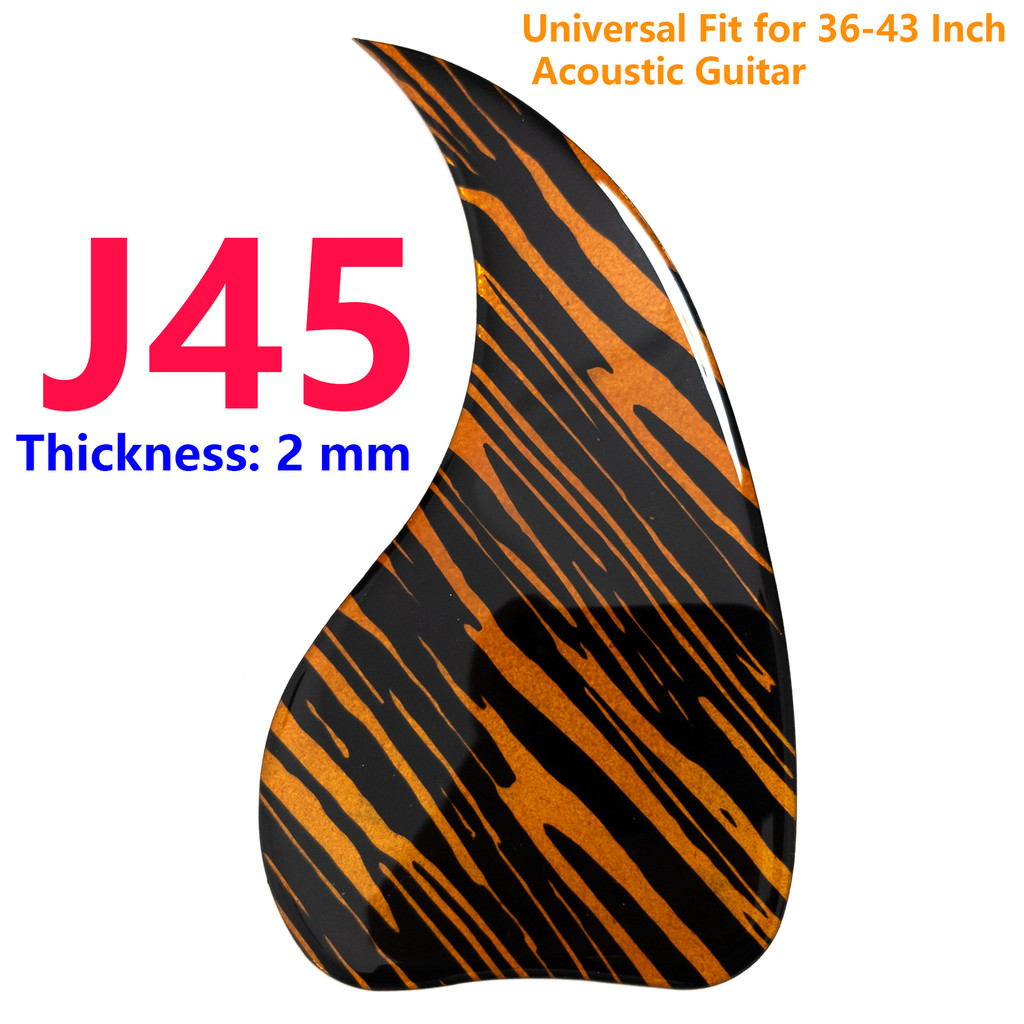สําหรับ Gibson J45 Acoustic Guitar Pickguard Self Adhensive Water Drop Shape 2 มม.