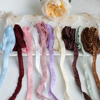 1เมตร1เซนติเมตรกว้างจีบวงยืดหยุ่นลูกไม้แฮนด์เมด ทําเอง เย็บต…