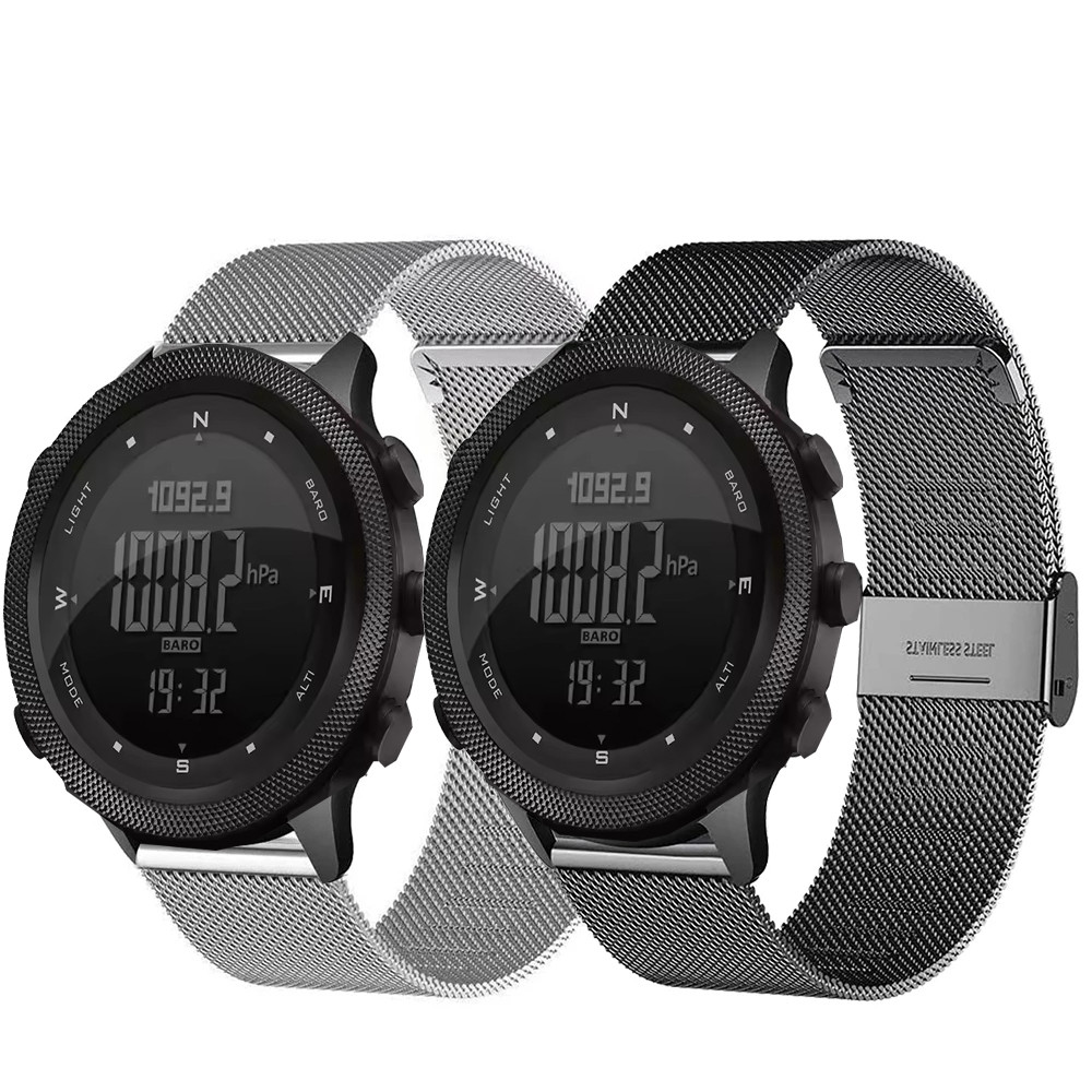 ตาข่ายนาฬิกาสําหรับ NORTH EDGE APCHE-46 สมาร์ทนาฬิกาสร้อยข้อมือสายรัดข้อมือ Loop สําหรับ NORTH EDGE 