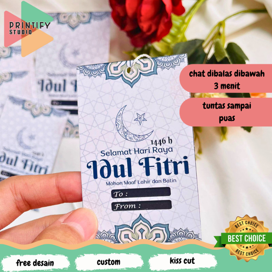 Printify hangtag lebaran hangtag ap260 ออกแบบสั่งทําพิเศษและฟรีสําหรับแฮมเปอร์