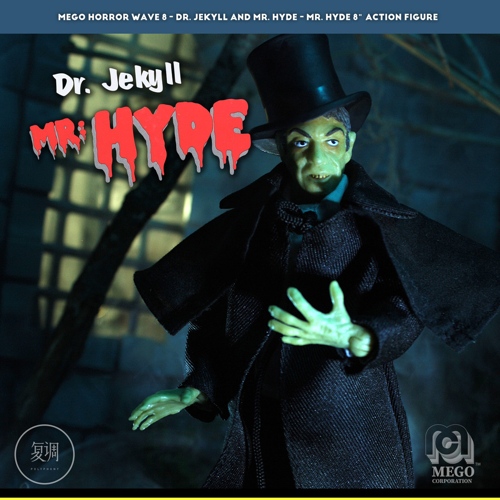 พร้อมส่ง Mego Doctor Who Hyde Mr. Hyde Jekyll & Hyde ขาตั้งจอแสดงผลขนาด 8 นิ้ว