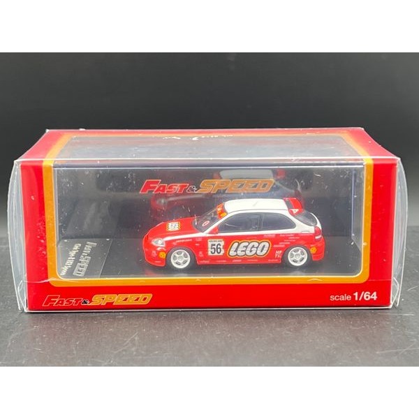 Fast Speed FS 1:64
Civic Type-R Mk1 EK9 Spoon modified version Red Lego #56