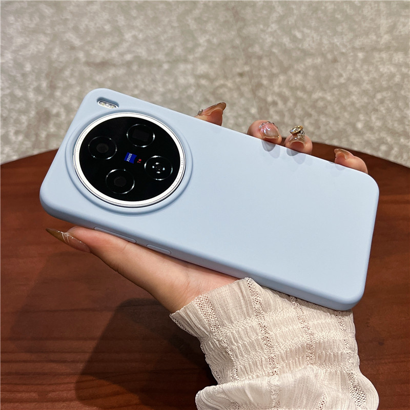 สําหรับ Vivo X200 Ultra X200Ultra กรณีหรูหราผิวรู้สึกจริงซิลิโคนเหลวยางนุ่มฝาครอบโทรศัพท์ปลอกสําหรับ
