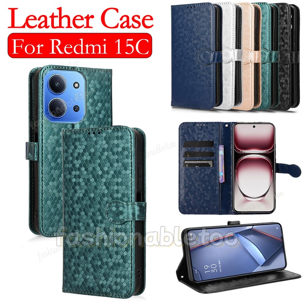 สําหรับRedmi15C 5Gพลิกหนังเคสโทรศัพท์สําหรับRedmi 15 C 15C Redmi15 C Redmi15C 2025 วงเล็บแม่เหล็กปลอ