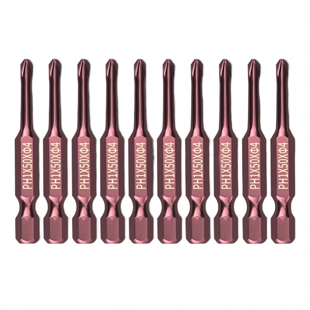 10PCS PH2 Corss ไขควงเจาะบิตชุด Hex Shank PH00 PH0 PH1 PH2 ไขควง