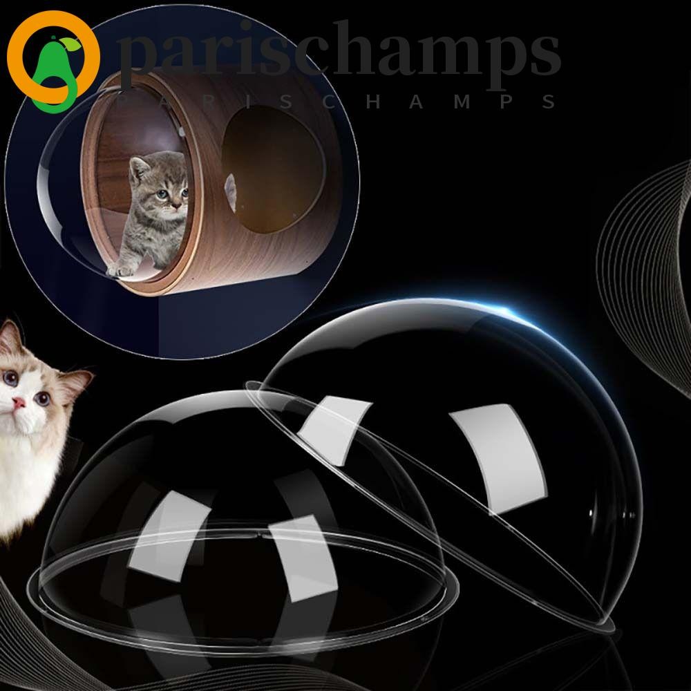 Parischamps Cat Nest Accessories Dome Acrylic Space Capsule Cover สําหรับแมว Porthole Window Peek Look Out อุปกรณ์สําหรับสัตว์เลี้ยง