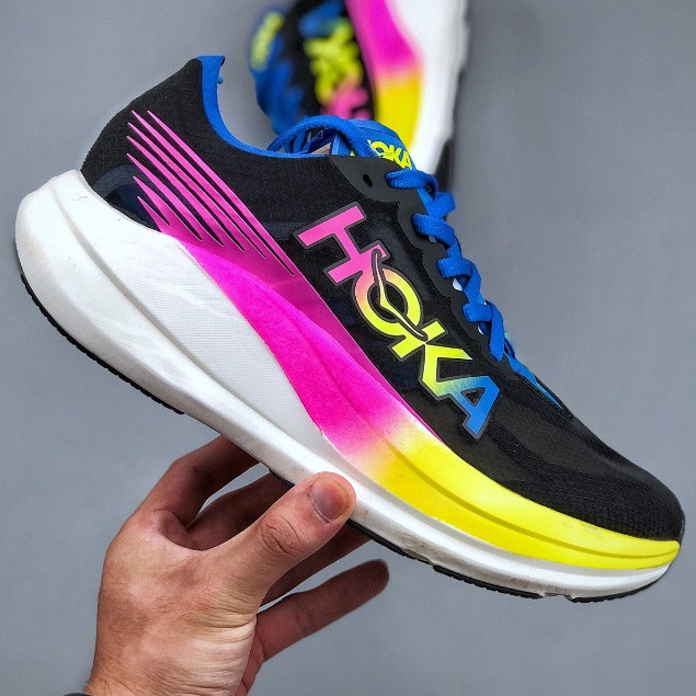 Hoka ROCKET X2ผู้ชายและผู้หญิงรองเท้ากีฬา Hoka ROCKET รองเท้าวิ่ง zcip