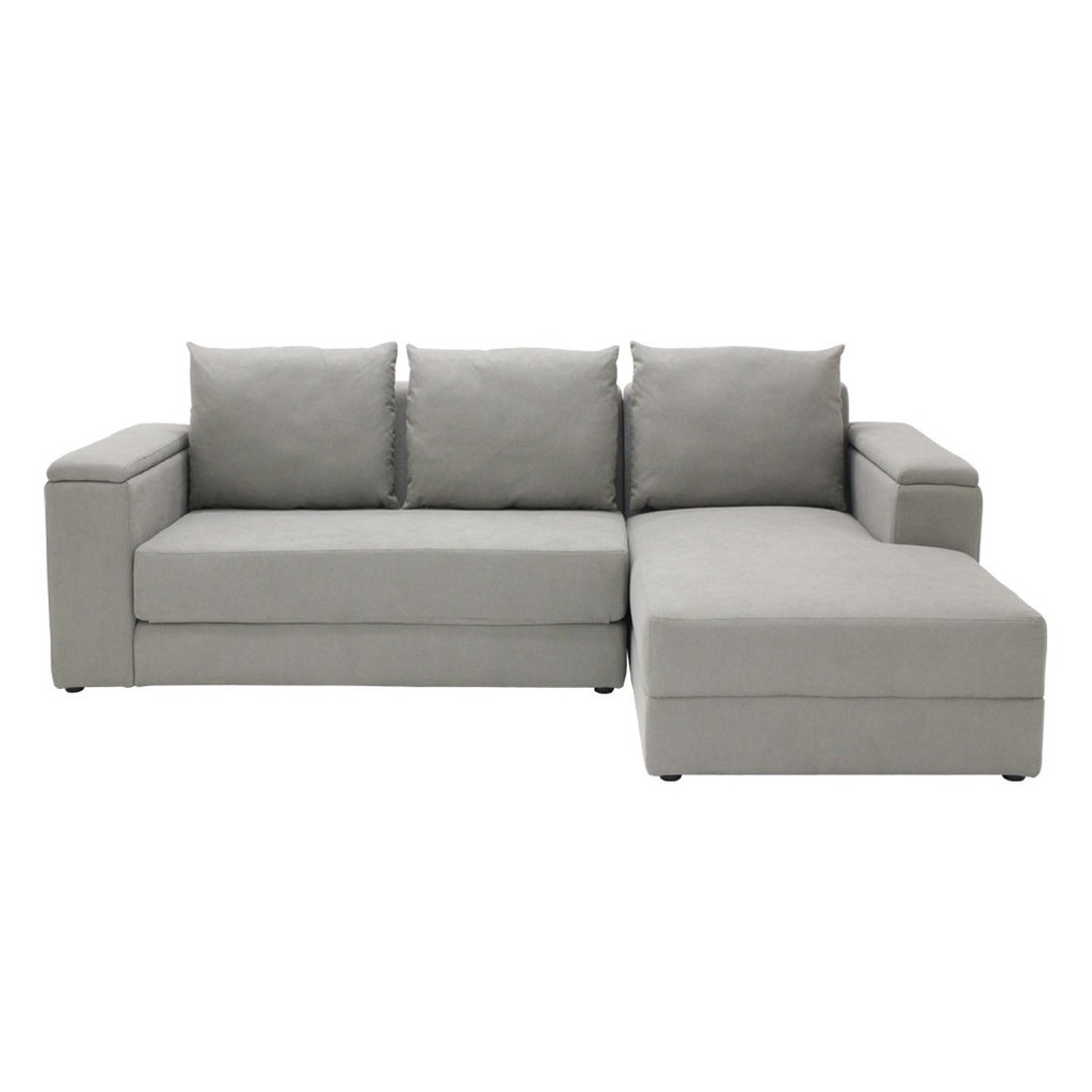 SB Design Square โซฟาผ้าเข้ามุมขวา รุ่น Raphat สีเทา (234x159x85 ซม.)  แบรนด์ KONCEPT FURNITURE