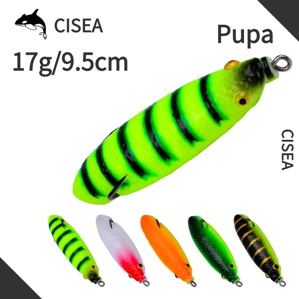 CISEA F37 frog lure กบยาง ปลากัด เหยื่อตกปลา เหยื่อยาง กบกระโดด ตกปลา กบส่าย 9.5cm 17g