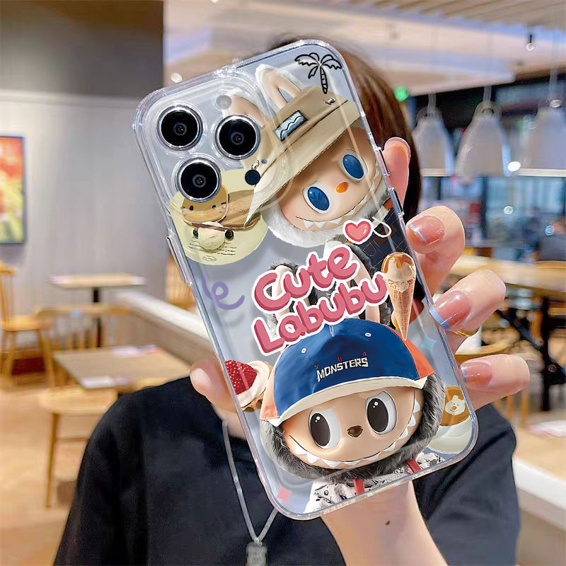 Happy LABUBUเคสโทรศัพท์สําหรับRedmi 10 10C 10 12C 11A POCO C55 13C POCO C65 POCO M2 9A 9i 9C 10A A1 A2 A1 + A3 หมายเหตุ 10S 11 Pro Max 11 Pro Pro 12 Pro 9 10X 9 Pro 9s