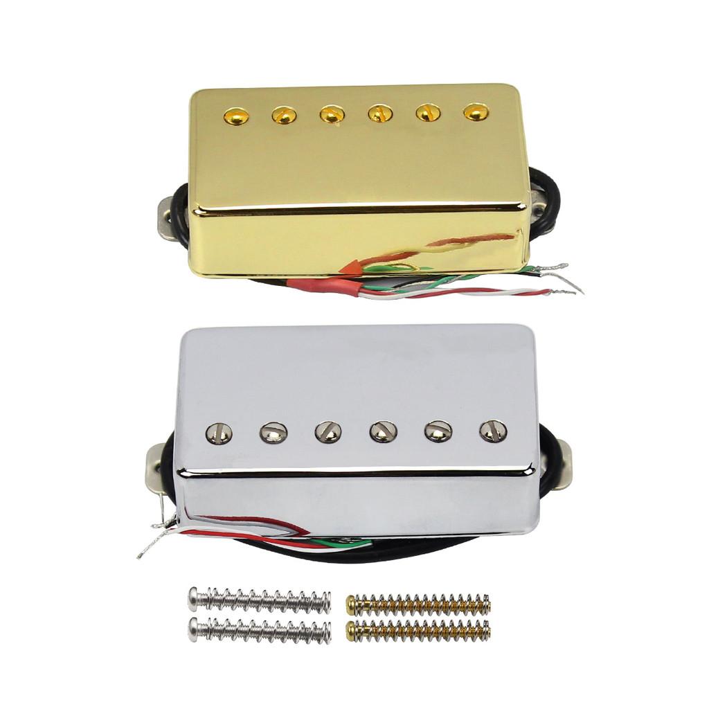 Fleor 1PC LP กีตาร์ Alnico 5 Humbucker Pickup 4 สายคอหรือสะพานกีตาร์ไฟฟ้าอะไหล่