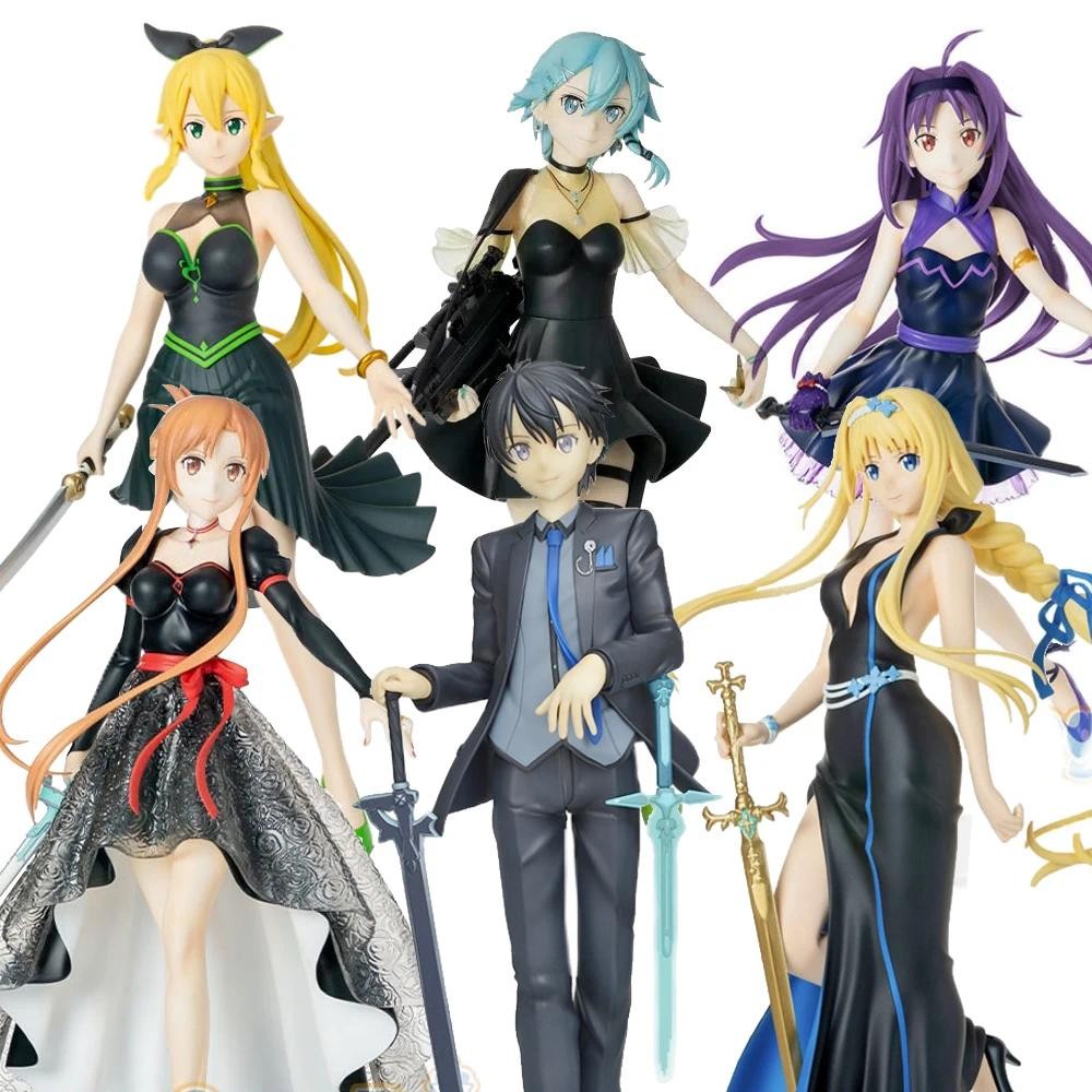 Sega LPM ดาบศิลปะออนไลน์ Alicization Kirito Asuna Alice Leafa Sinon Yuuki Ex-Chronicle PVC Action Fi