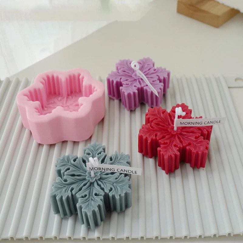 คริสต์มาสเกล็ดหิมะสบู่แฮนด์เมดอีพ็อกซี่เทียนแม่พิมพ์อาหารเกรดfondantมูสเบเกอรี่mouldหกเหลี่ยมน้ํามันหอมระเหยแม่พิมพ์ซิลิโคน