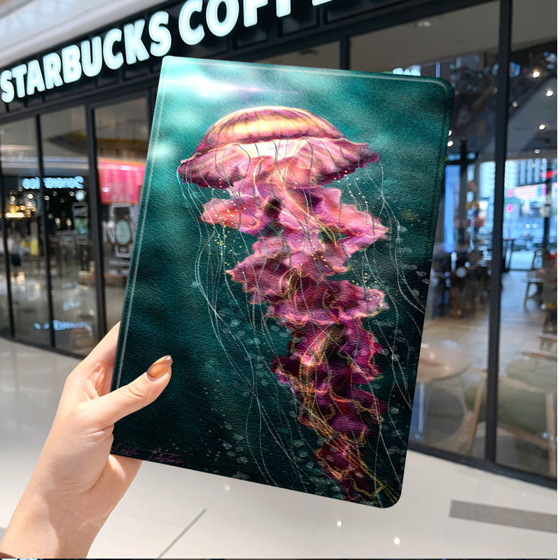 Marine-organism เคส Ipad Mini6 (8.3 นิ้ว) 10th-10.9in air3/4/5 por รวมทุกอย่างแพ็คเกจ 6th 7th 8th 9t