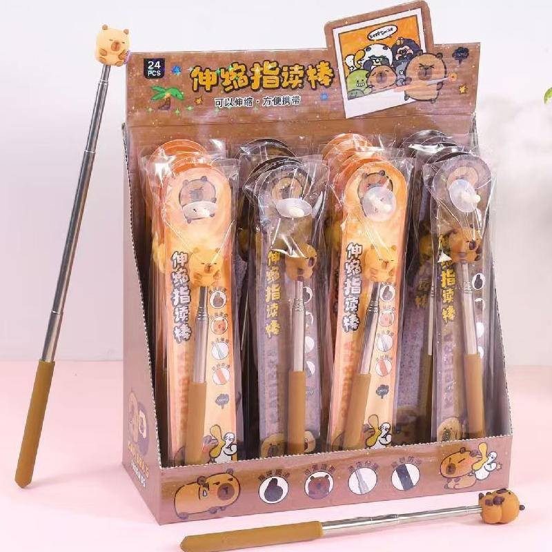 1 ชิ้น Capybara การ์ตูน Telescopic ครูตัวชี้ Anti-slip รูปนิ้วมือมือถือกระดานดํา Presenter Stick โรงเรียนห้องเรียนอุปกรณ์ ราคา ถูกที่สุด ดีลบีเคเค แกลเลอรีภาพที่ 2