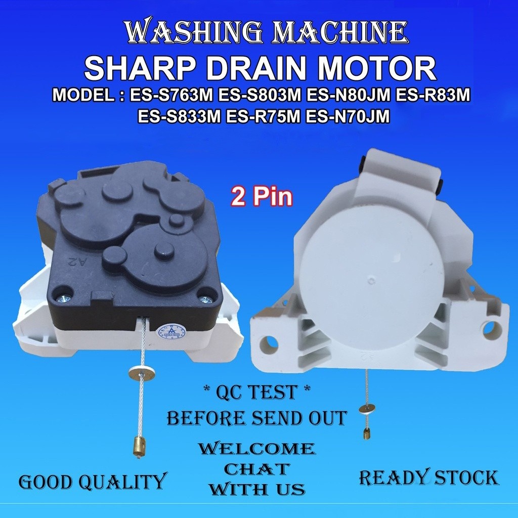 SHARP ท่อระบายน้ํามอเตอร์เครื่องซักผ้า ES-S763M ES-S803M ES-N80JM ES-R83M ES-R75M ES-N70JM ES-R96M E