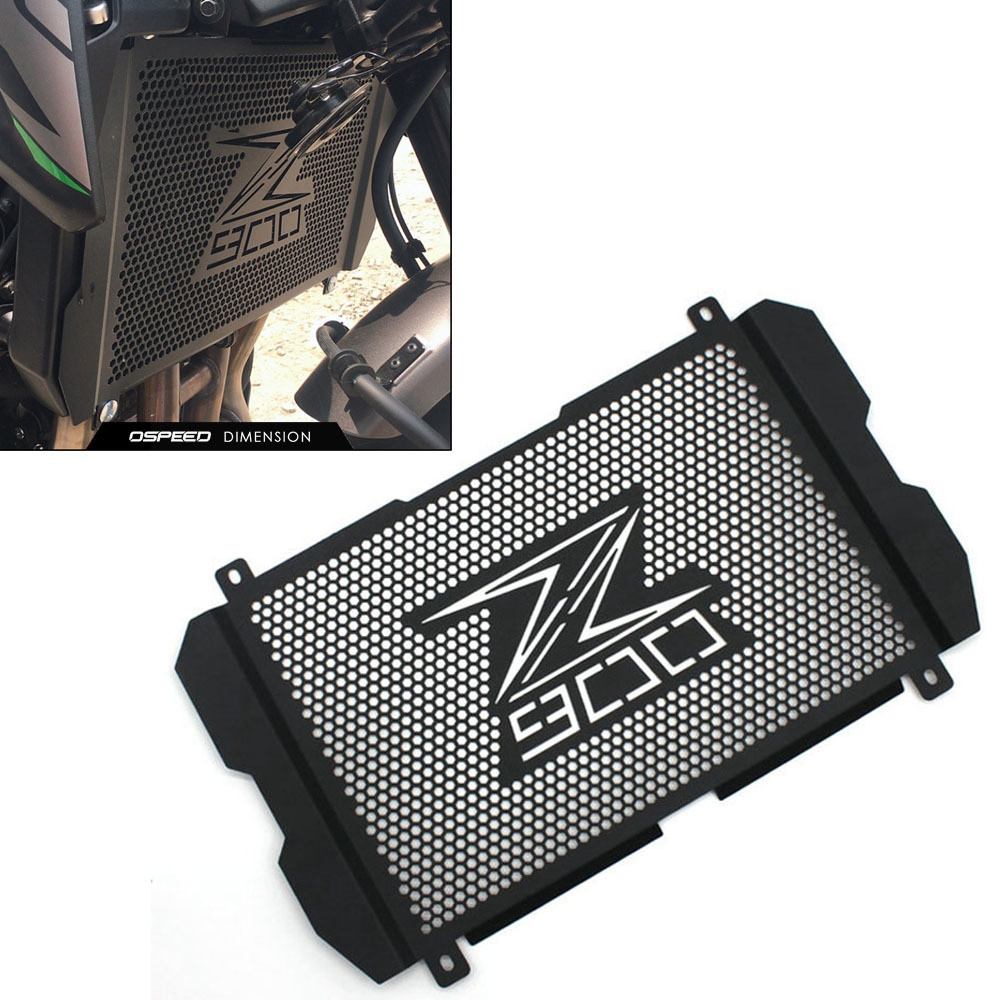 เหมาะสําหรับคาวาซากิ Z900 รถจักรยานยนต์หม้อน้ํากระจังหน้าฝาครอบป้องกันฝาครอบป้องกันสแตนเลสฝาครอบป้องกัน