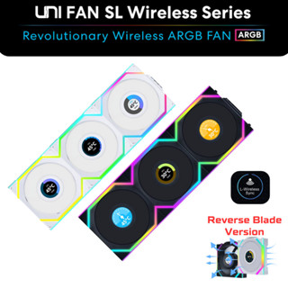 LIAN LI SL120 Wireless LCD Reverse 3x120mm Triple Pack With …
