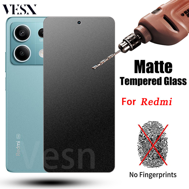 ฟิล์มกระจกด้าน ใช้สำหรับ ช่วยลดรอยนิ้วมือ Redmi Note 13 12 Turbo 12s 12R 12T 11 11s 11T 11E 10 10s 10T 9 9s 8 Pro+ Plus Max 4G 5G 2024