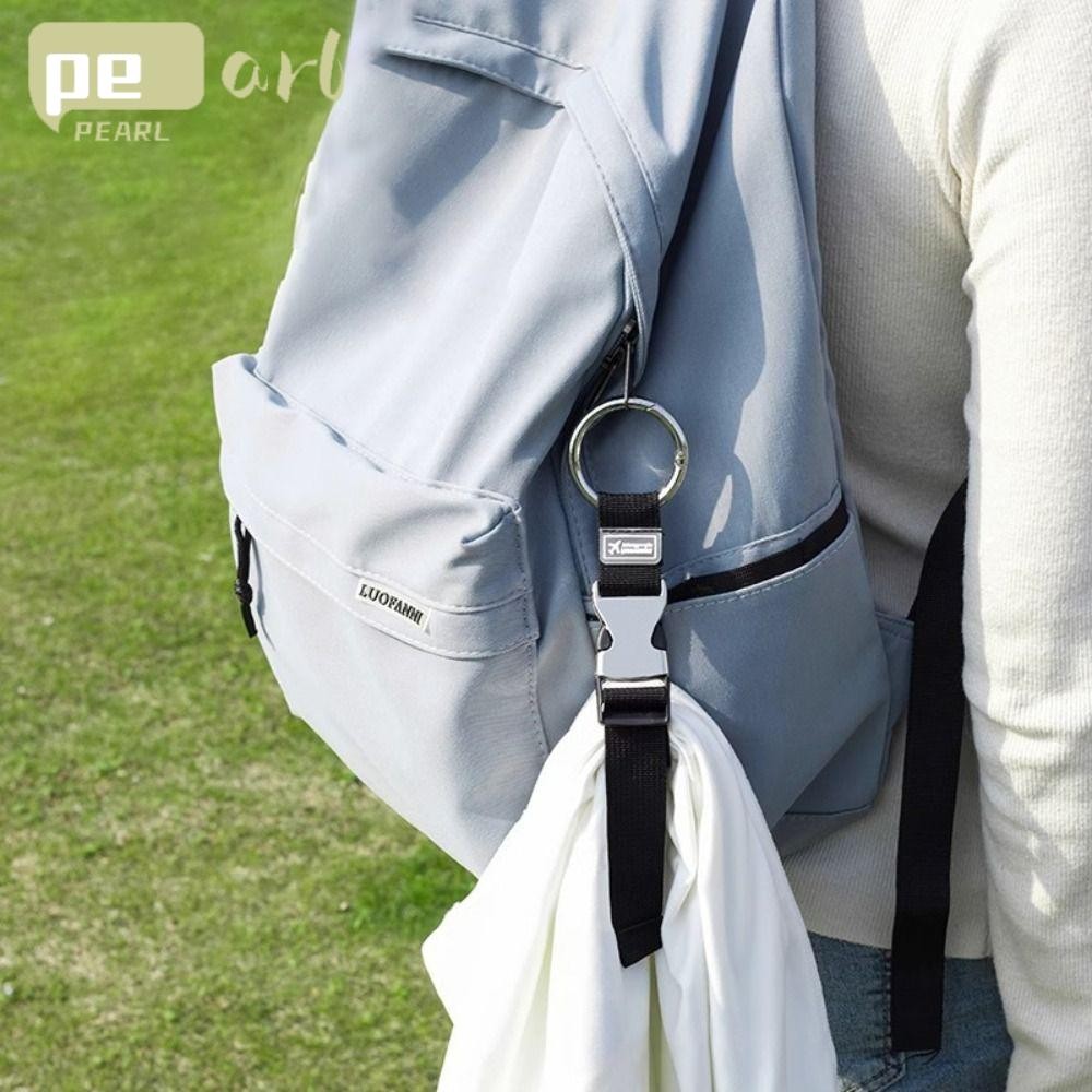Pearlth สายรัดกระเป๋าเดินทาง, เพิ่มกระเป๋า Gripper กระเป๋าถือคลิป Trunk Holder, พวงกุญแจแบบพกพารอบ Carabiner กระเป๋าเดินทางเข็มขัดกลางแจ้ง