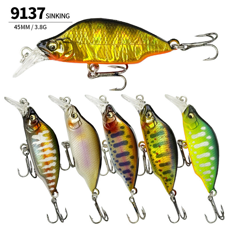 Lure Minnow เหยื่อตกปลา Minnow 45 มม./3.8G Micro Minnow เหยื่อปลอม Stream Fishing Gear