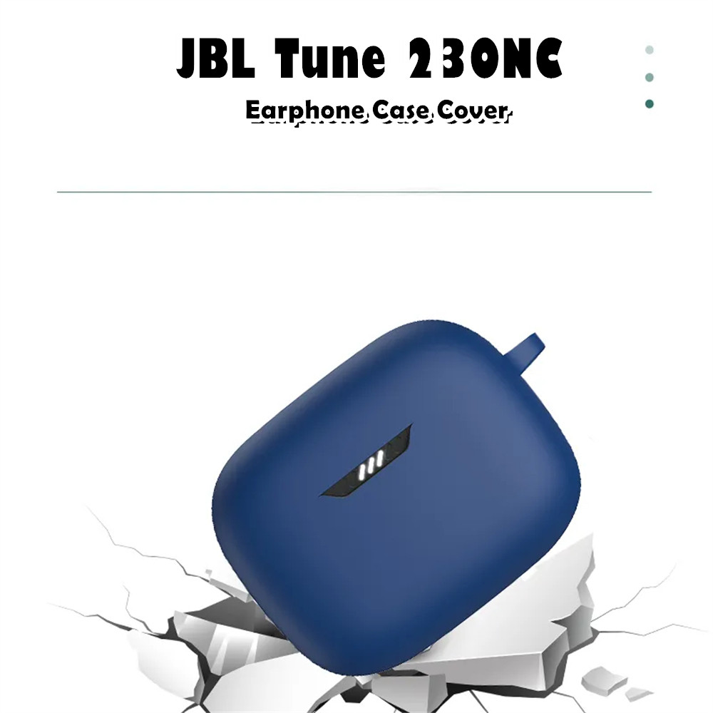 คุณภาพสูงสําหรับ JBL Tune 230NC/JBL Tune 230 Case Casing Soft Silicone Headphone Case สีทึบ
