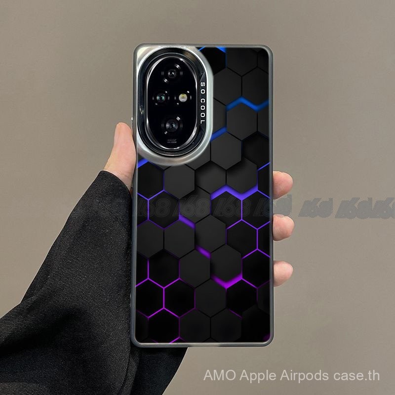 Honor 200 Pro ปลอก Honor 200ปลอก Honor 200 Lite ปลอก Matte Hard กันกระแทกพร้อมตัวป้องกันกล้องฝาครอบโทรศัพท์สำหรับชายชายสามมิติ Space csyq