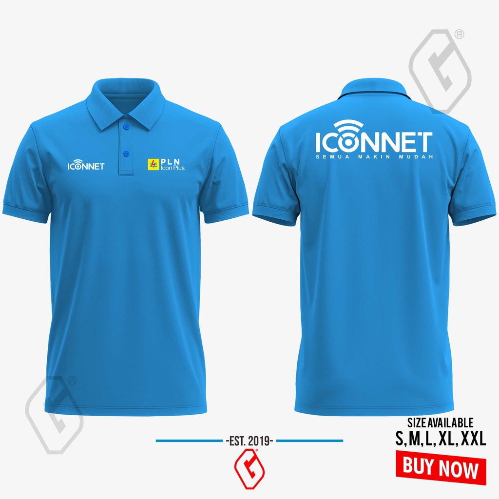 เสื้อโปโลใหม่ล่าสุด pln icon plus iconnet / เสื้อคอปก pln icon plus เสื้อ iconnet UNIFORM