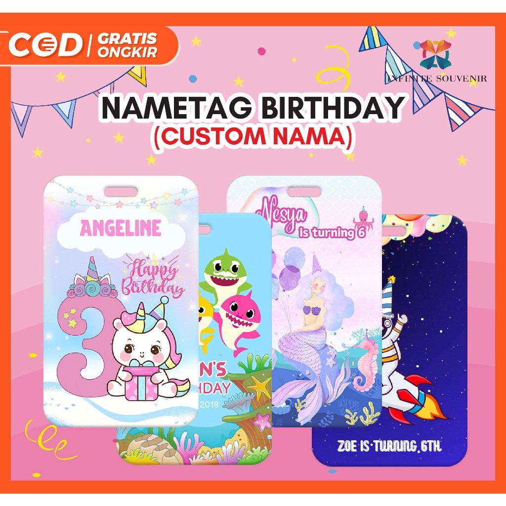 (N010) บัตรประจําตัวแบบกําหนดเองพร้อม HBD / COMPANY MOTIF / PRINT HAPPY BIRTHDAY ID CARD HOLDER / AC