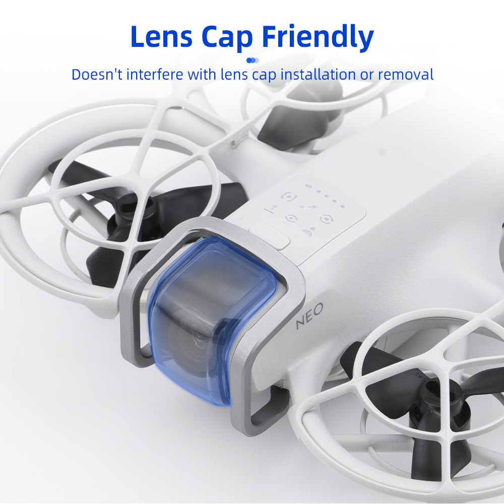 เหมาะสําหรับกันชนอลูมิเนียมอัลลอยด์เลนส์ DJI Neo, อุปกรณ์เสริมขายึดเลนส์ป้องกันกล้องการบิน