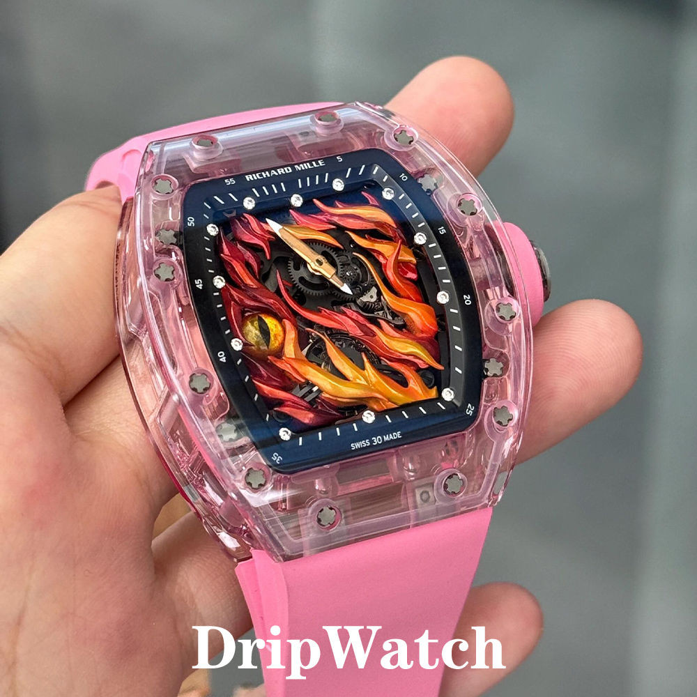 ((คลังสินค้าพร้อมจัดส่งภายใน 24 ชั่วโมง) Overseas Rich RM88 Miller Smiley Face Back Transparent Mech