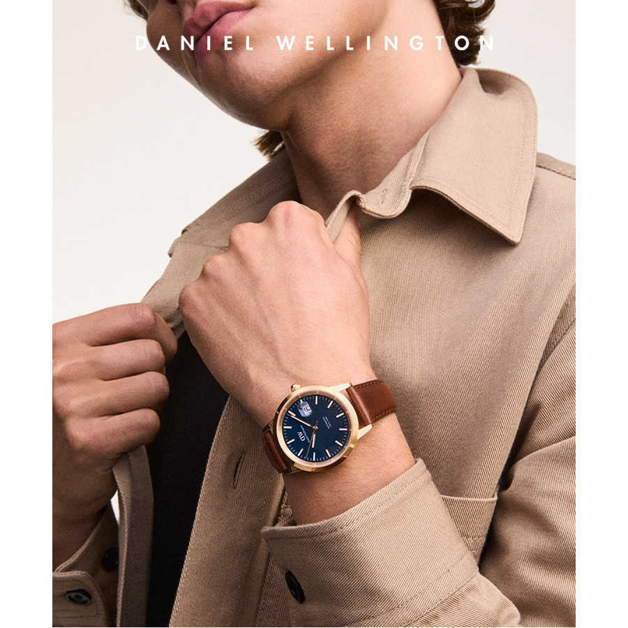 Daniel Wellington นาฬิกาข้อมือ Iconic Automatic 40mm St Mawes Rose Gold Arctic