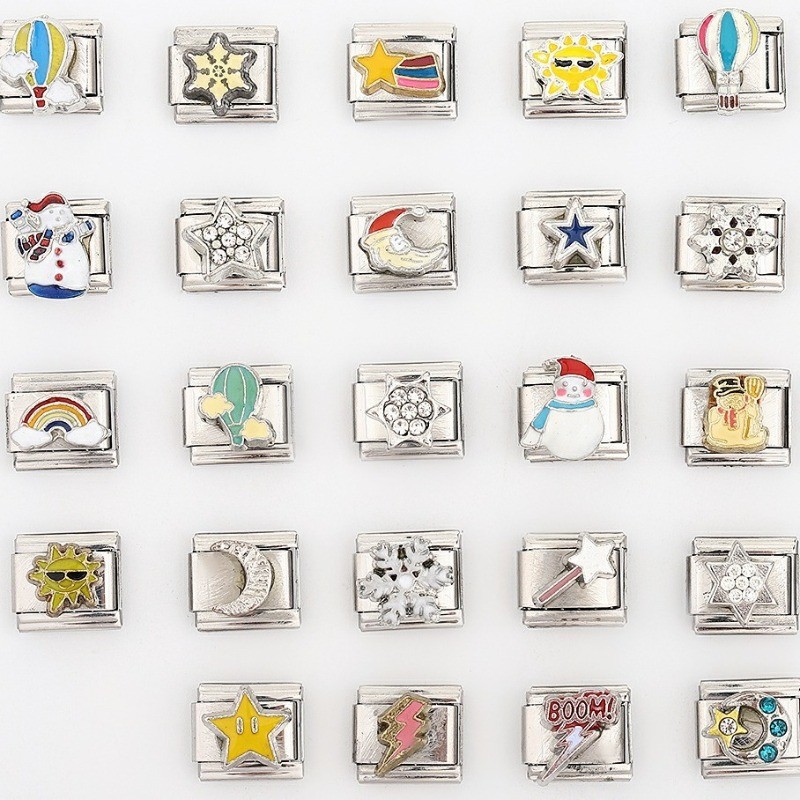 ชุดสร้อยข้อมือแบบแยกส่วนสไตล์อิตาลีใหม่คอลเลกชันสภาพอากาศจัดแต่งทรงผมบุคลิกภาพโซ