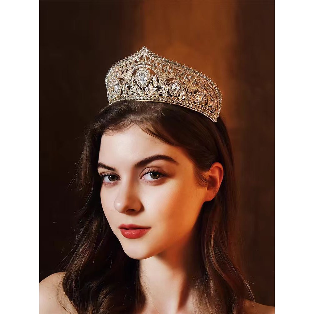 欧หรูหราYhuang冠巴Wang Crown Crown Crown Crown Crown Crown Crown 发饰Re配饰公Wilde Crown Crown Crown Crown P