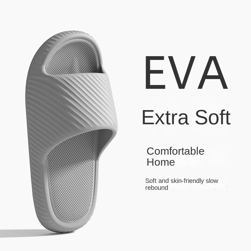คุณภาพสูงextremely Simpleรองเท้าแตะในร่มUnisex EVAหนาSoled Shit-Steppingโรงแรมเฉพาะรองเท้าแตะAnti-Slip ราคา ถูกที่สุด ดีลบีเคเค