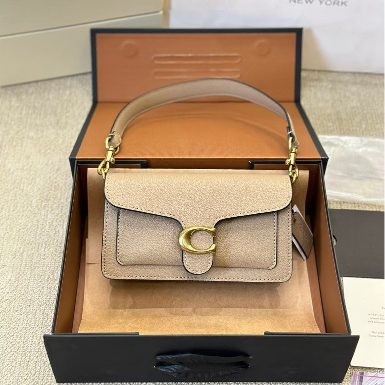 Tabby Bacchus Bag กระเป๋าสะพายแบบพกพา Original Single Cowhide แฟชั่น All-Match Original Single Cowhide หญิงกระเป๋าของขวัญกล่อง CO333333-1122
