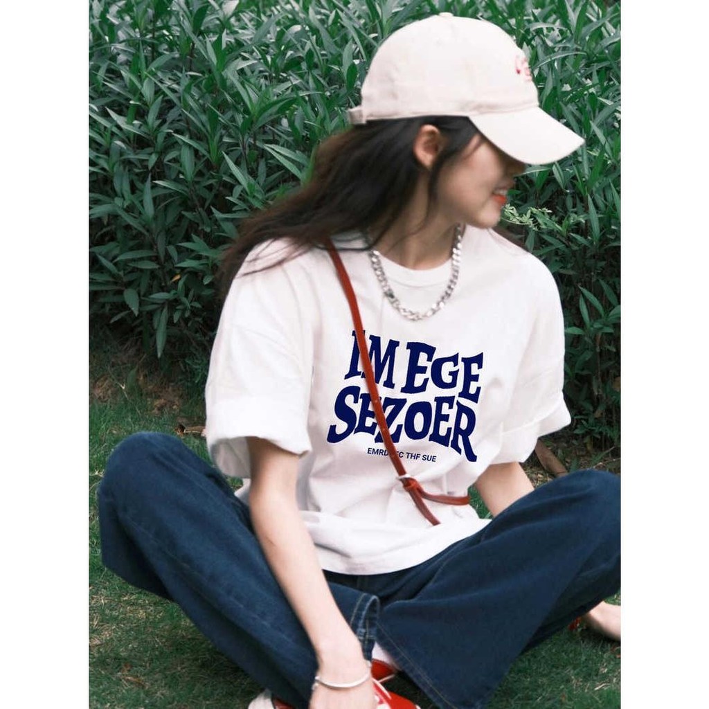 【ส่งจากไทย】เสื้อยืดแขนสั้น ผ้านิ่ม เด้ง ใส่สบาย สไตล์เกาหลี เนื้อผ้าพรีเมี่ยม