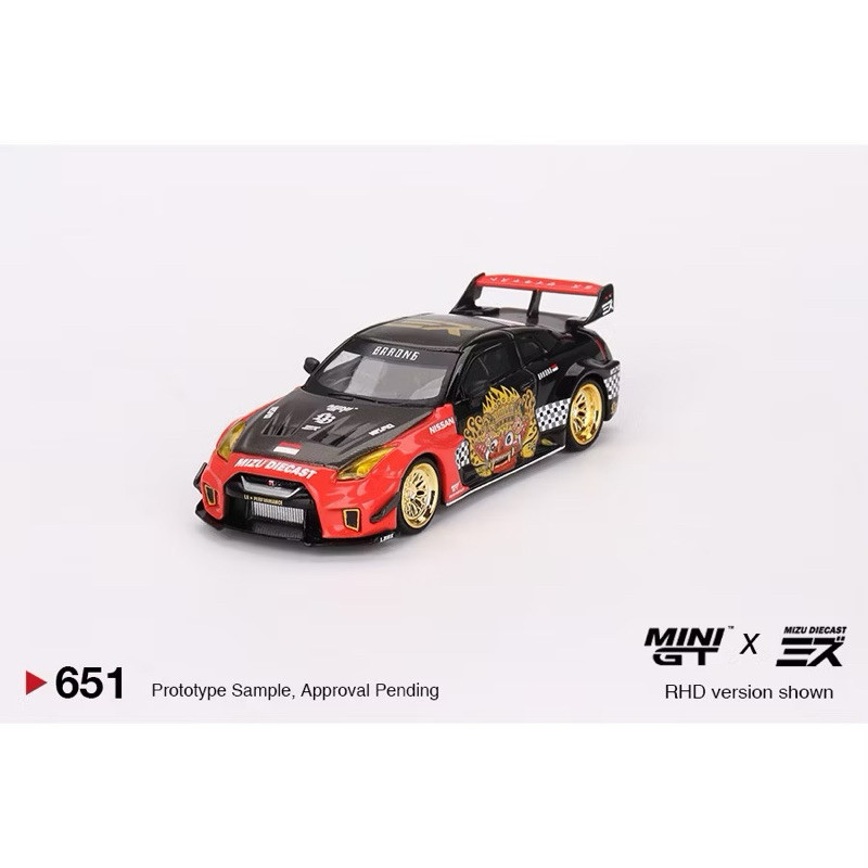 MINI GT No.651 LB-Silhouette WORKS GT NISSAN 35GT-RR Ver.1 “BARONG” MINI GT x MIZU Diecast MGT00651 รถเหล็ก รถของเล่น