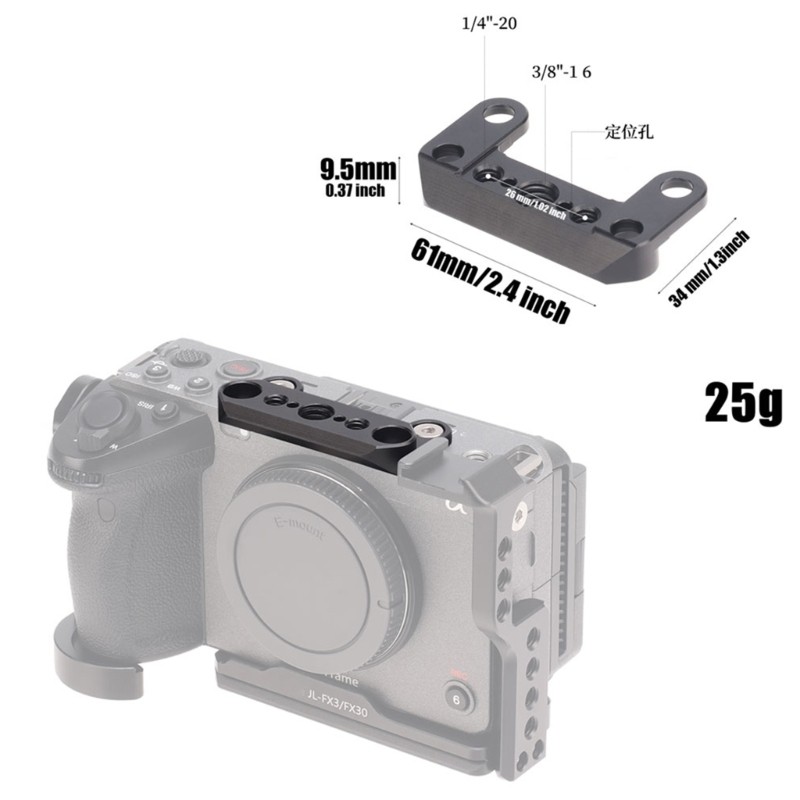 Bett กรอบขยายกรงกล้องสําหรับ FX3 FX30 เสริมการถ่ายทําและการถ่ายภาพ