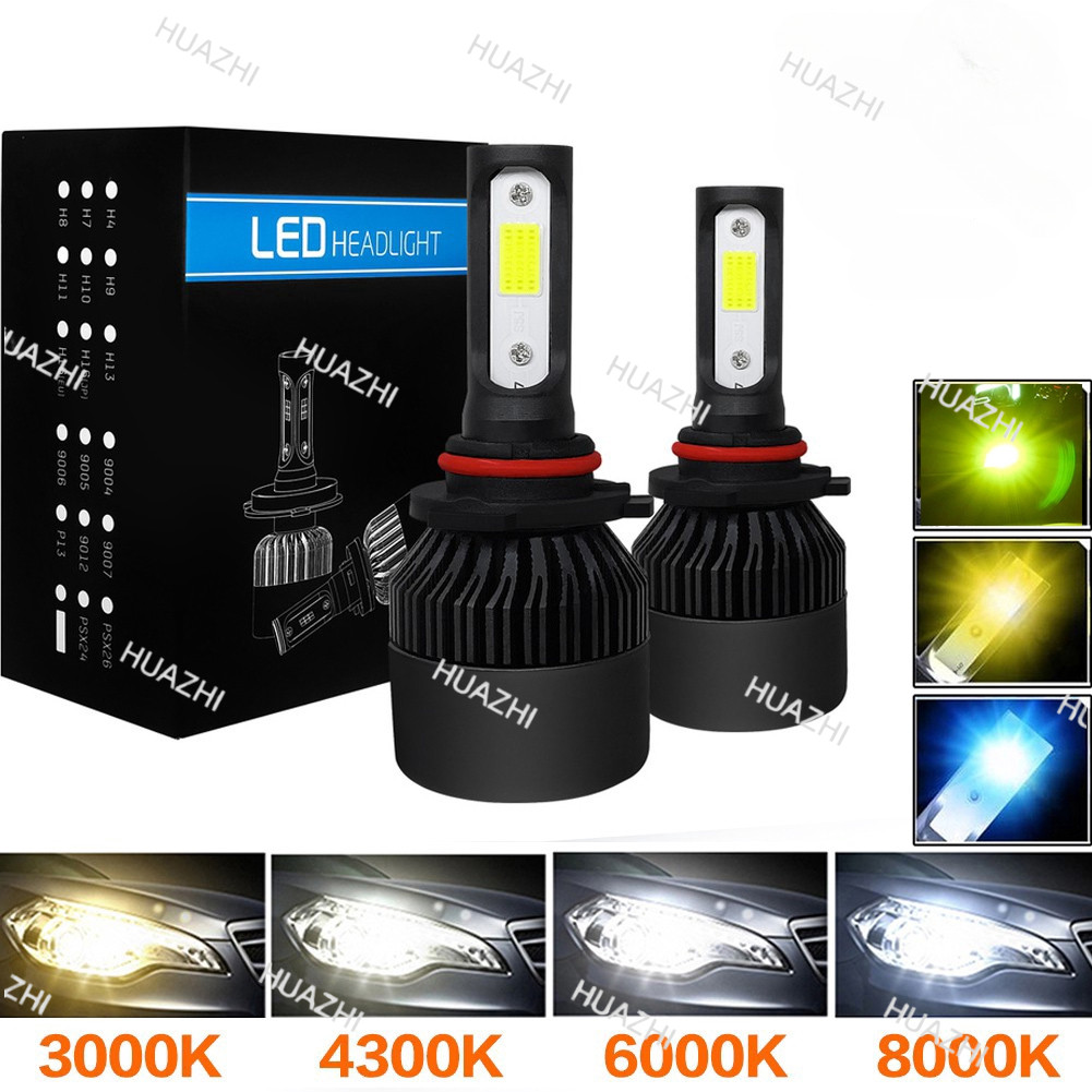Hz 1 คู่ LED ไฟหน้ารถมะนาว 10000LM H4 LED ไฟหน้า H1 H7 H8 H9 H11 หมอก H16 9005 HB3 9006 HB4 3000K 43