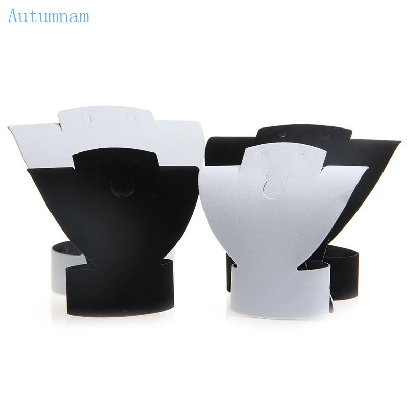 Autu สีดําสีขาวกํามะหยี่ต่างหูขาตั้งจอแสดงผลจี้เครื่องประดับสําหรับ C